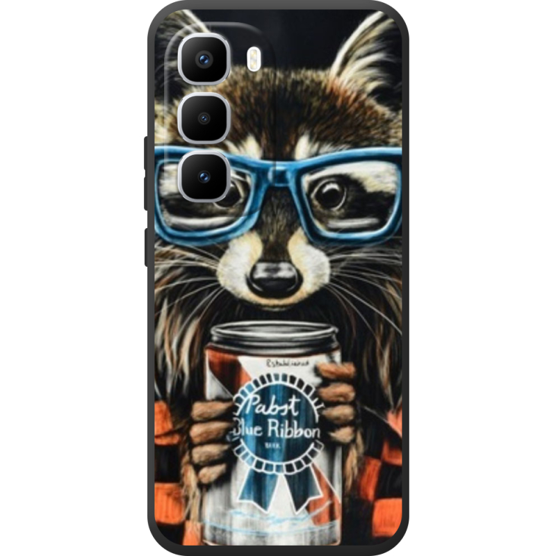 Чохол BoxFace Infinix Hot 60 Pro Plus Енот с банкой