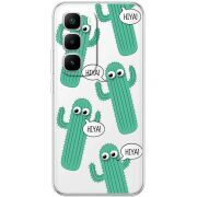 Прозорий чохол BoxFace Infinix Hot 60 Pro Plus с 3D-глазками HIYA