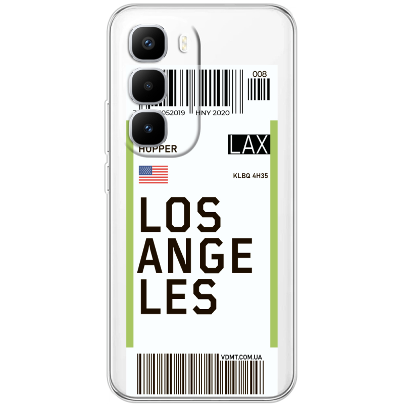 Прозорий чохол BoxFace Infinix Hot 60 Pro Plus Ticket Los Angeles