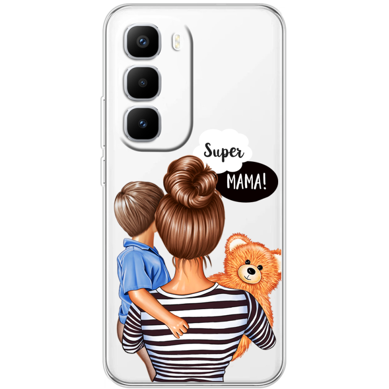 Прозорий чохол BoxFace Infinix Hot 60 Pro Plus Super Mama and Son