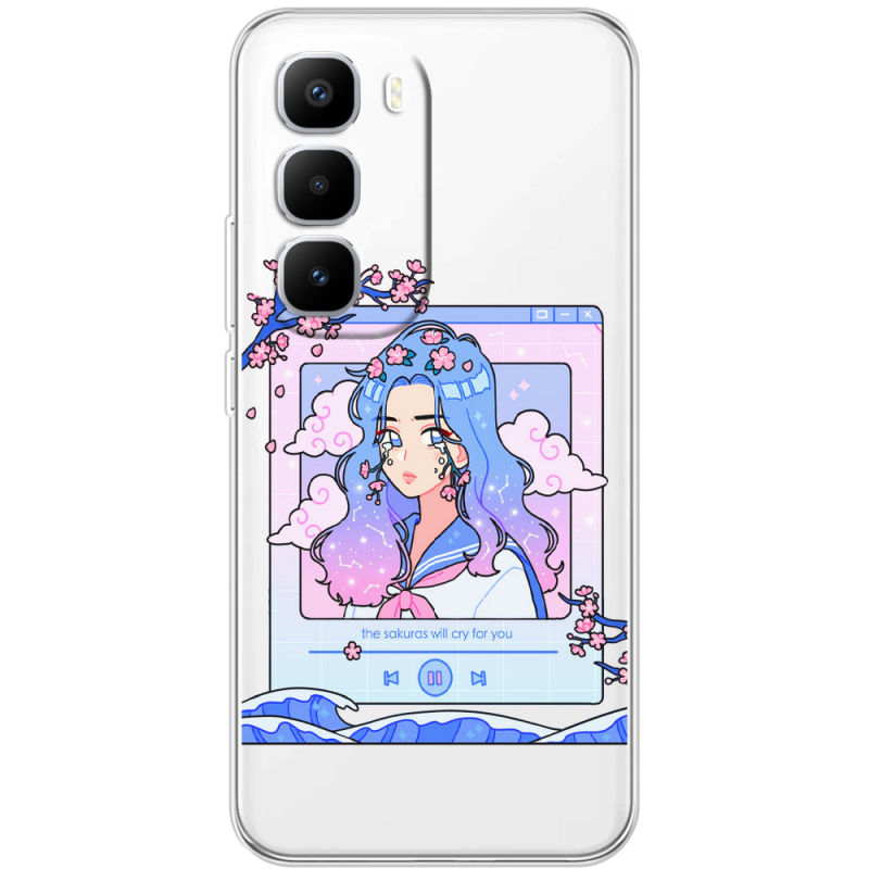 Прозорий чохол BoxFace Infinix Hot 60 Pro Plus The Sakuras Will Cry For You
