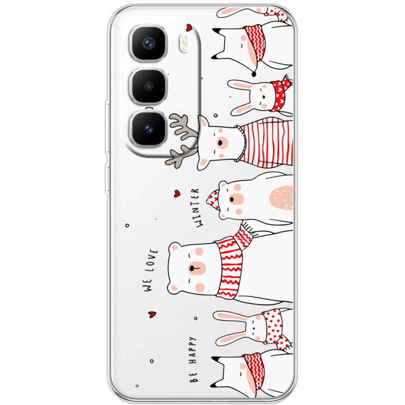 Прозорий чохол BoxFace Infinix Hot 60 Pro Plus The Friendly Beasts