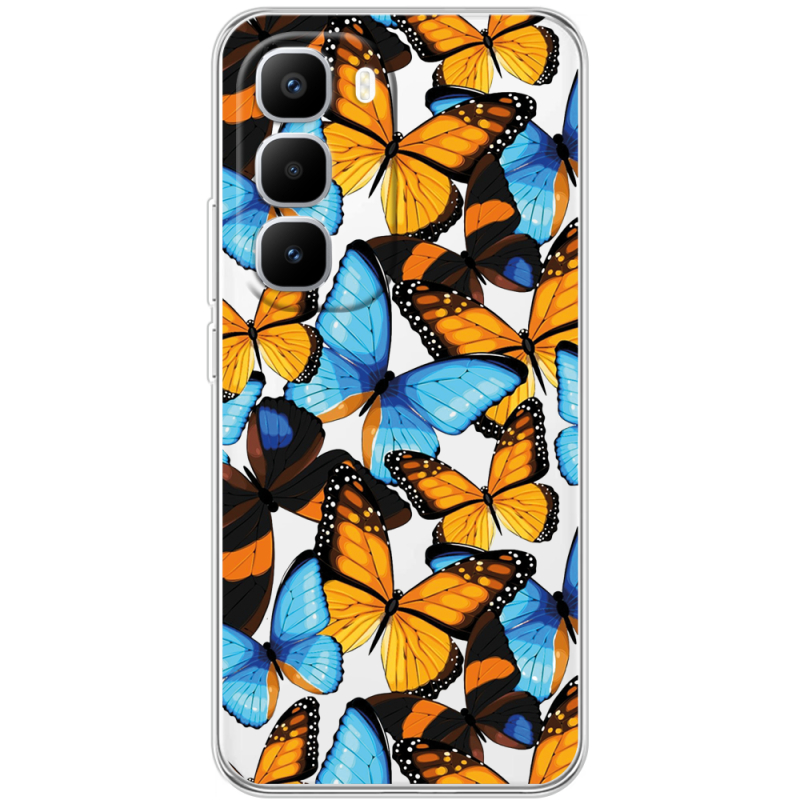 Прозорий чохол BoxFace Infinix Hot 60 Pro Plus Butterfly Morpho