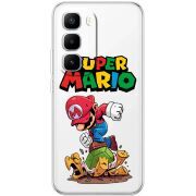 Прозорий чохол BoxFace Infinix Hot 60 Pro Plus Super Mario