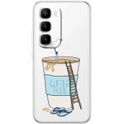 Прозорий чохол BoxFace Infinix Hot 60 Pro Plus Segull in Cofee Pool