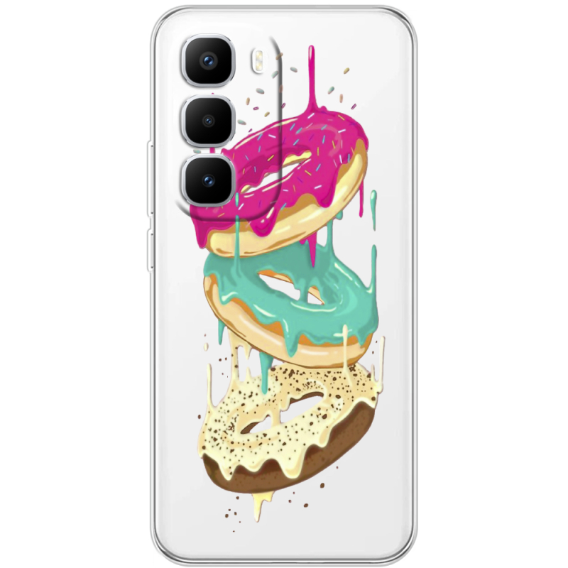 Прозорий чохол BoxFace Infinix Hot 60 Pro Plus Donuts