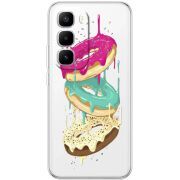 Прозорий чохол BoxFace Infinix Hot 60 Pro Plus Donuts