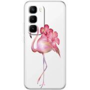 Прозорий чохол BoxFace Infinix Hot 60 Pro Plus Floral Flamingo