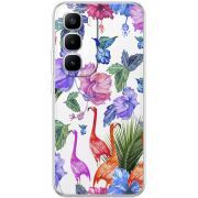 Прозорий чохол BoxFace Infinix Hot 60 Pro Plus Flamingo