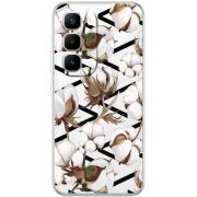 Прозорий чохол BoxFace Infinix Hot 60 Pro Plus Cotton flowers