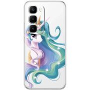 Чохол зі стразами Infinix Hot 60 Pro Plus Unicorn Queen