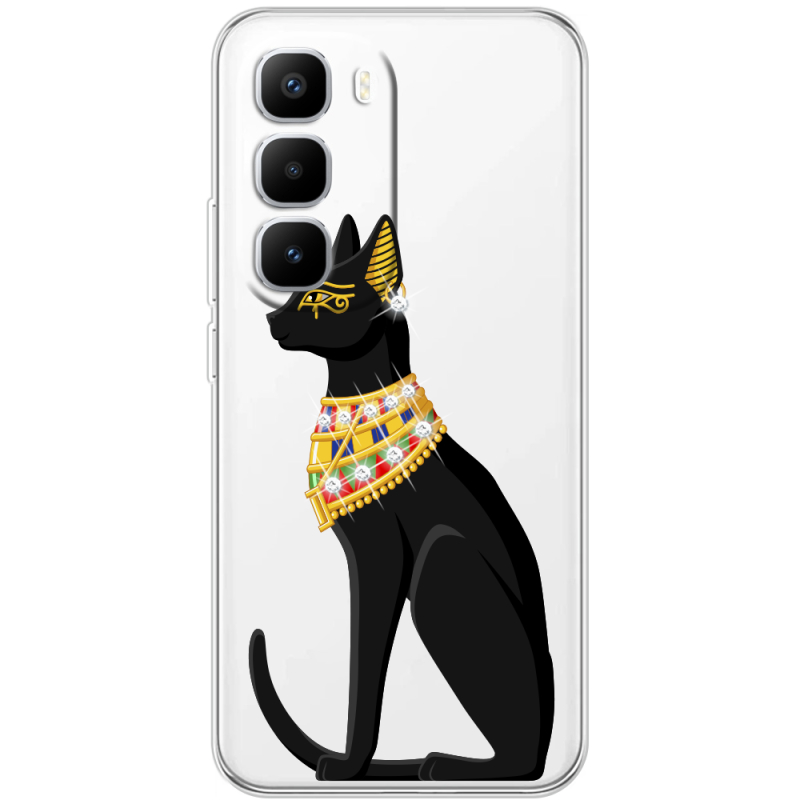 Чохол зі стразами Infinix Hot 60 Pro Plus Egipet Cat