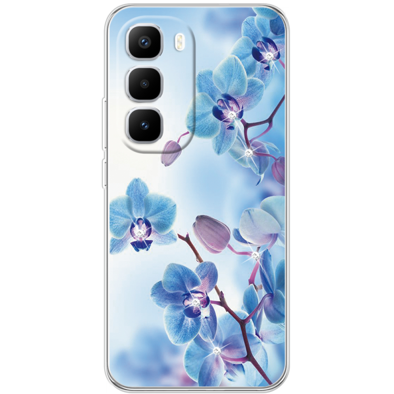 Чохол зі стразами Infinix Hot 60 Pro Plus Orchids