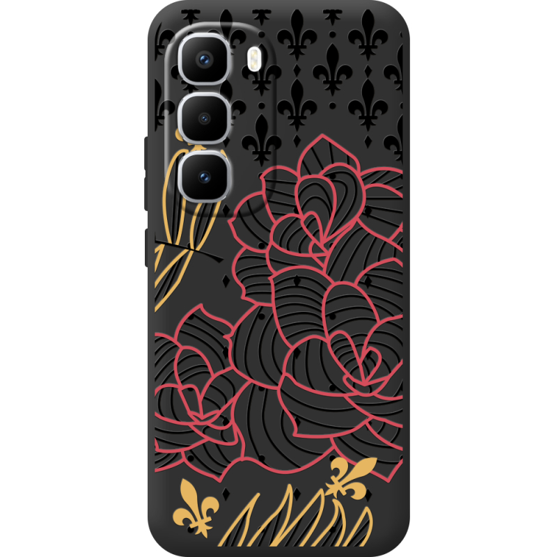 Чорний чохол BoxFace Infinix Hot 60 Pro Plus FranceFlowers