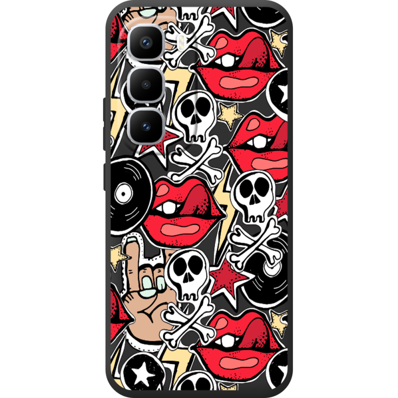 Чорний чохол BoxFace Infinix Hot 60 Pro Plus Rock Graffiti