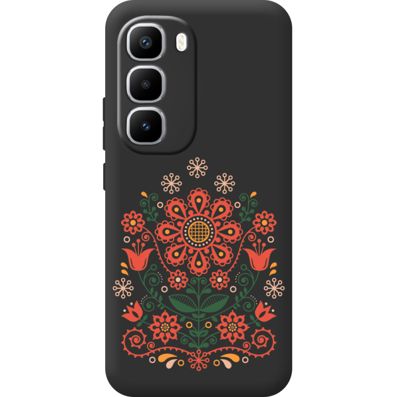 Чорний чохол BoxFace Infinix Hot 60 Pro Plus Ukrainian Ornament
