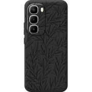 Чорний чохол BoxFace Infinix Hot 60 Pro Plus Leaves