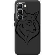 Чорний чохол BoxFace Infinix Hot 60 Pro Plus Wolf