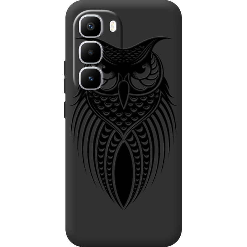 Чорний чохол BoxFace Infinix Hot 60 Pro Plus Owl