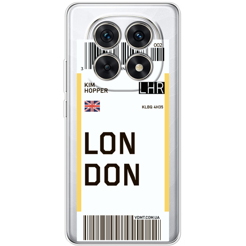 Прозорий чохол BoxFace Poco M8 Ticket London