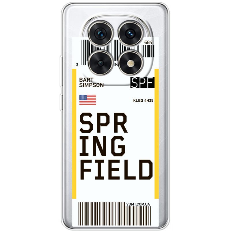 Прозорий чохол BoxFace Poco M8 Ticket Springfield