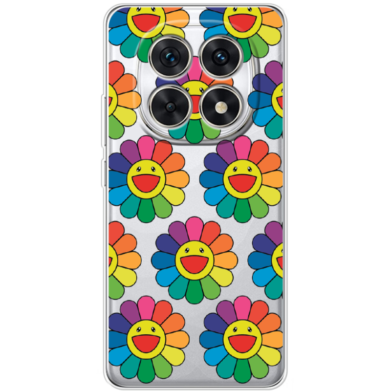 Прозорий чохол BoxFace Poco M8 Hippie Flowers