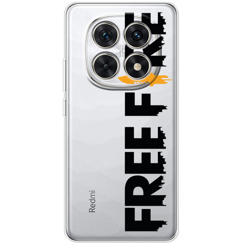 Прозорий чохол BoxFace Poco M8 Free Fire Black Logo