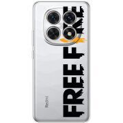 Прозорий чохол BoxFace Poco M8 Free Fire Black Logo