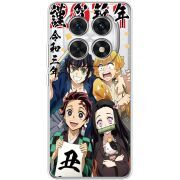 Прозорий чохол BoxFace Poco M8 Незуко та друзі