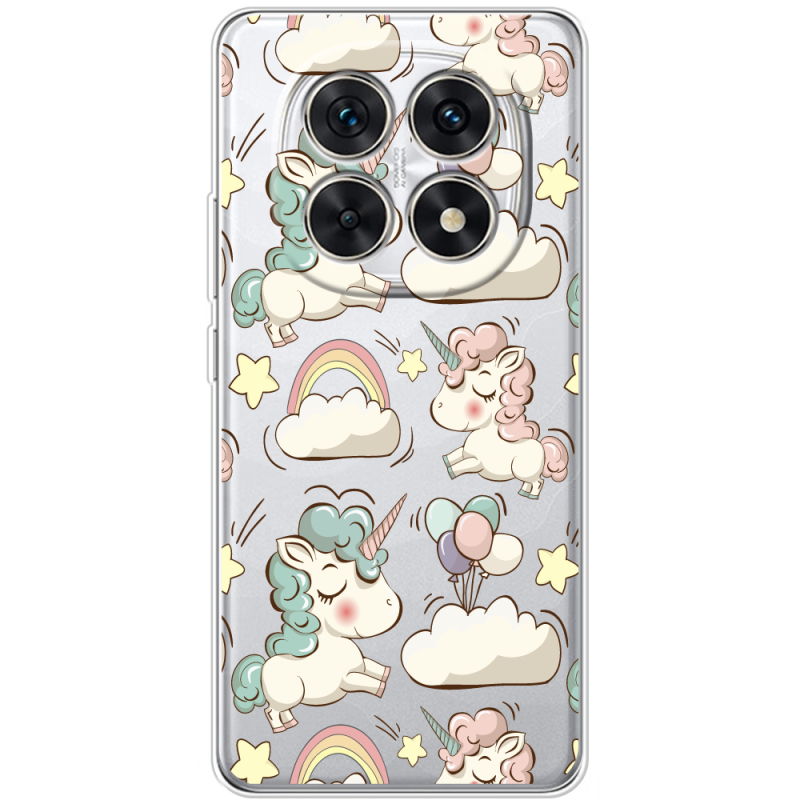 Прозорий чохол BoxFace Poco M8 Unicorns