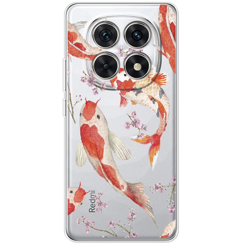 Прозорий чохол BoxFace Poco M8 Japanese Koi Fish