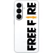 Прозорий чохол BoxFace Samsung Galaxy S26 (S942) Free Fire Black Logo