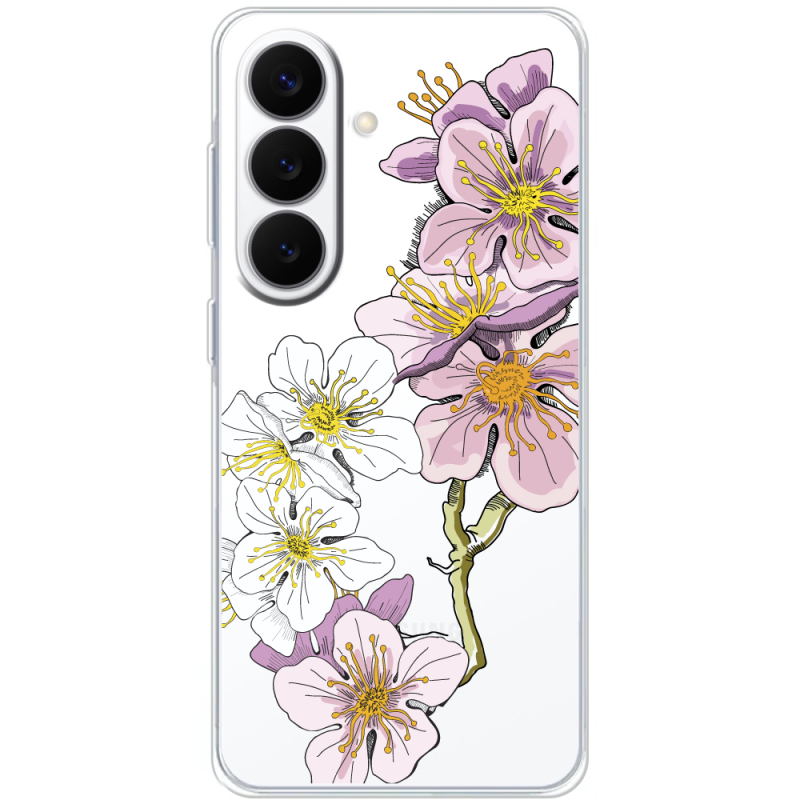 Прозорий чохол BoxFace Samsung Galaxy S26 (S942) Cherry Blossom