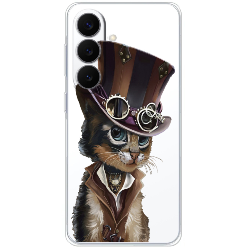 Прозорий чохол BoxFace Samsung Galaxy S26 (S942) Steampunk Cat
