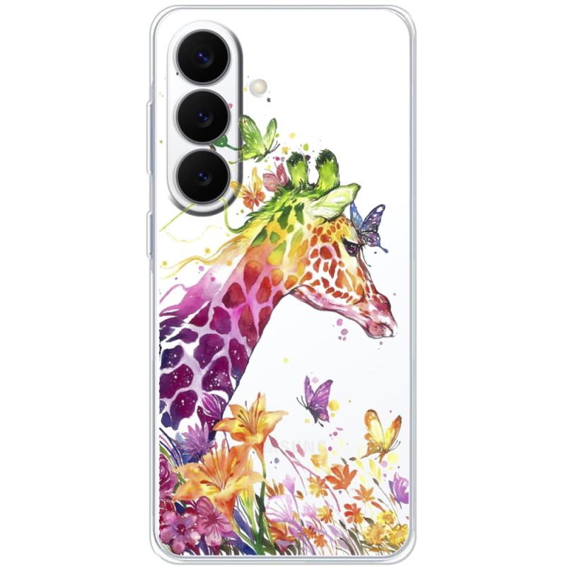 Прозорий чохол BoxFace Samsung Galaxy S26 (S942) Colorful Giraffe