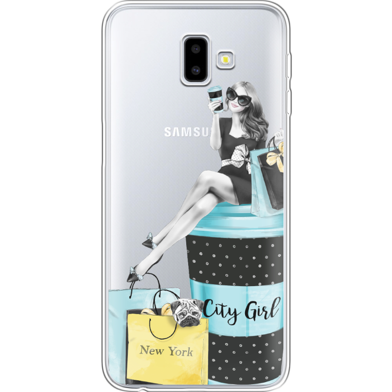 Прозрачный чехол Uprint Samsung J610 Galaxy J6 Plus 2018 City Girl