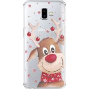 Прозрачный чехол Uprint Samsung J610 Galaxy J6 Plus 2018 Winter Deer