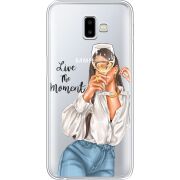 Прозрачный чехол Uprint Samsung J610 Galaxy J6 Plus 2018 Live The Moment