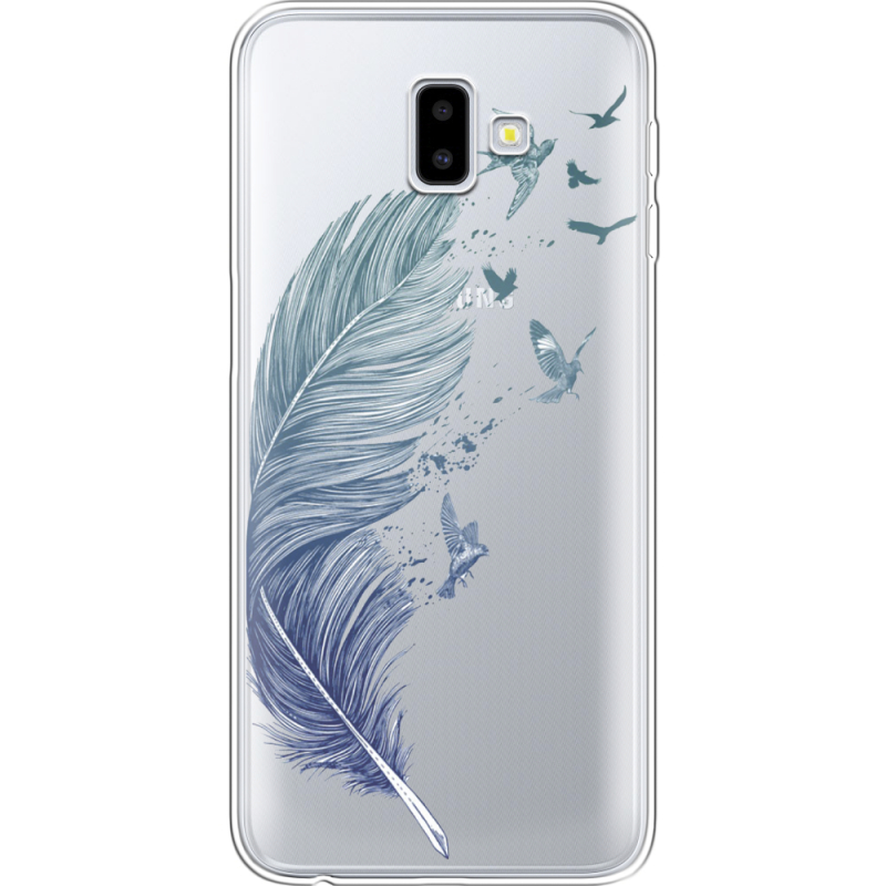 Прозрачный чехол Uprint Samsung J610 Galaxy J6 Plus 2018 Feather