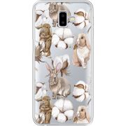 Прозрачный чехол Uprint Samsung J610 Galaxy J6 Plus 2018 Cotton and Rabbits