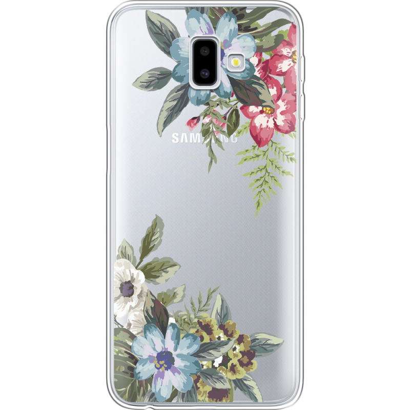 Прозрачный чехол Uprint Samsung J610 Galaxy J6 Plus 2018 Floral