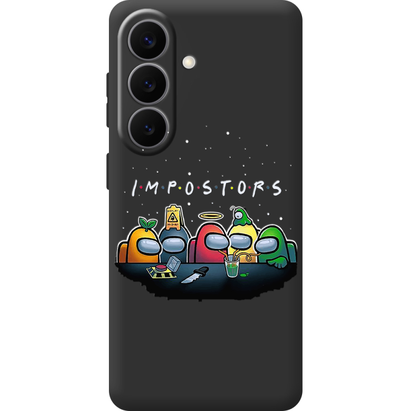 Черный чехол BoxFace Samsung Galaxy S26 (S942) Among Us Impostors