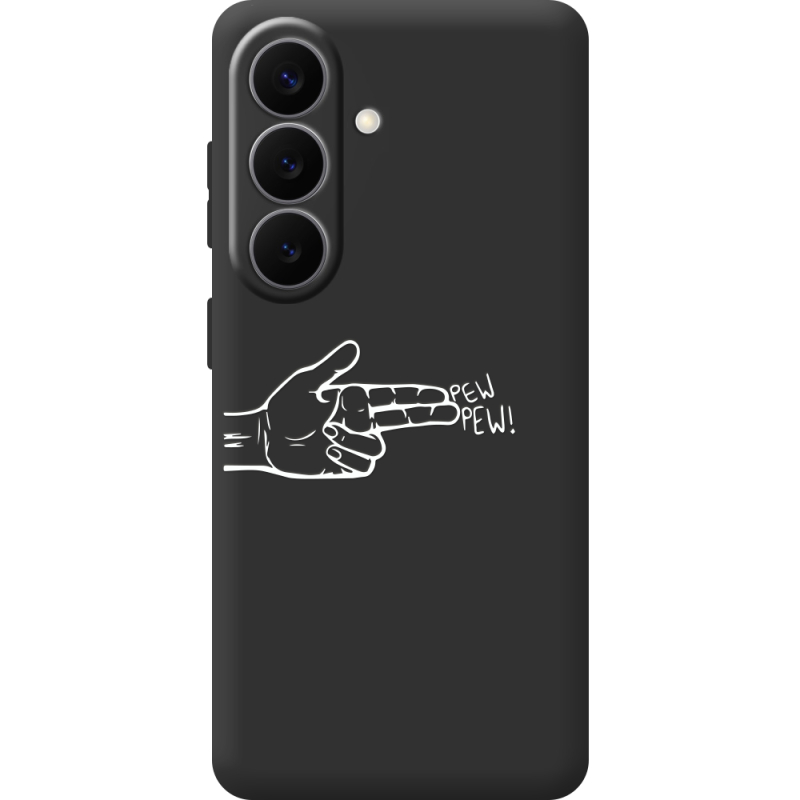 Черный чехол BoxFace Samsung Galaxy S26 (S942) Pew Pew