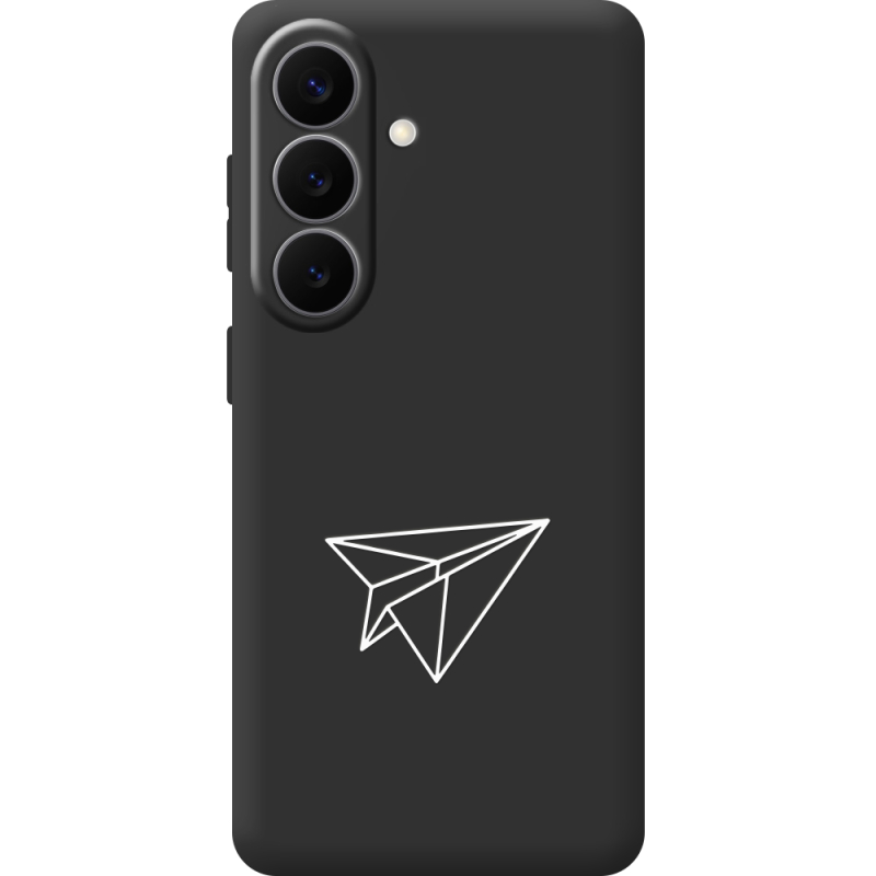 Черный чехол BoxFace Samsung Galaxy S26 (S942) Paper Plane