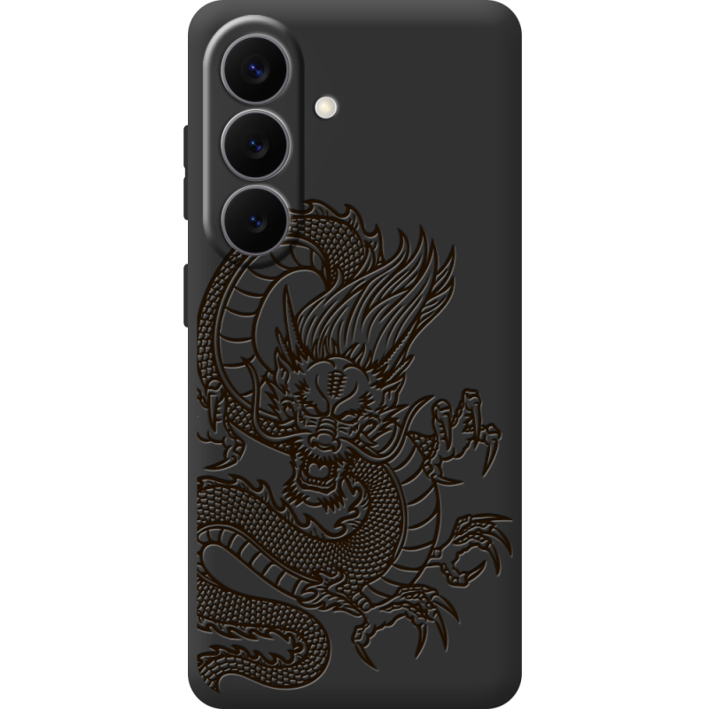 Черный чехол BoxFace Samsung Galaxy S26 (S942) Chinese Dragon