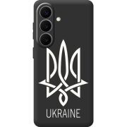 Черный чехол BoxFace Samsung Galaxy S26 (S942) Тризуб монограмма ukraine