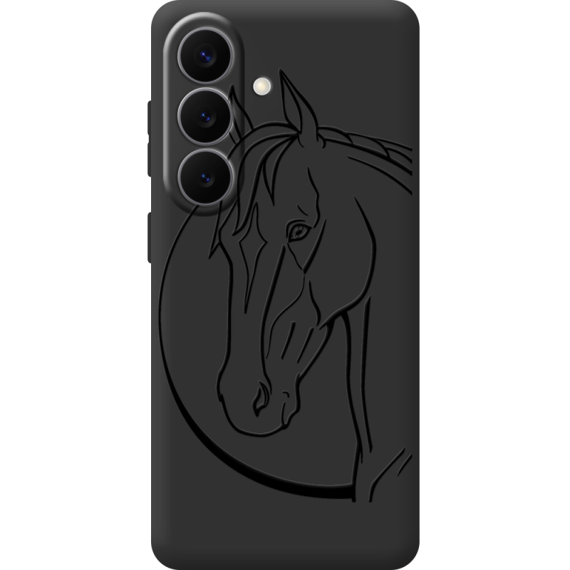 Черный чехол BoxFace Samsung Galaxy S26 (S942) Horse