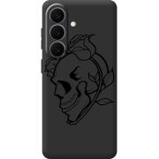 Черный чехол BoxFace Samsung Galaxy S26 (S942) Skull and Roses