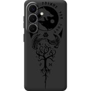 Черный чехол BoxFace Samsung Galaxy S26 (S942) Hugin and Munin