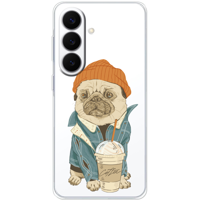 Прозорий чохол BoxFace Samsung Galaxy S26 Plus (S947) Dog Coffeeman